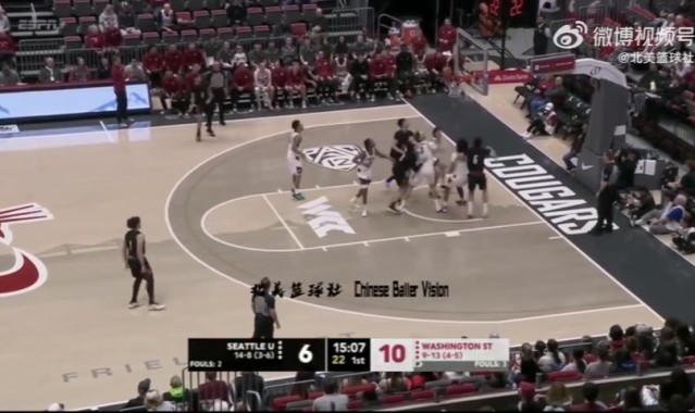 赛事服务-隔人双手暴扣！NCAA常规赛-淡厚然替补出场14分钟 得到9分3板